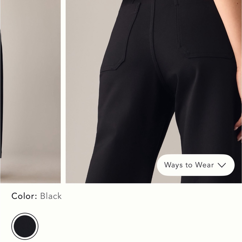 Anthropologie Black Straight Leg Pants